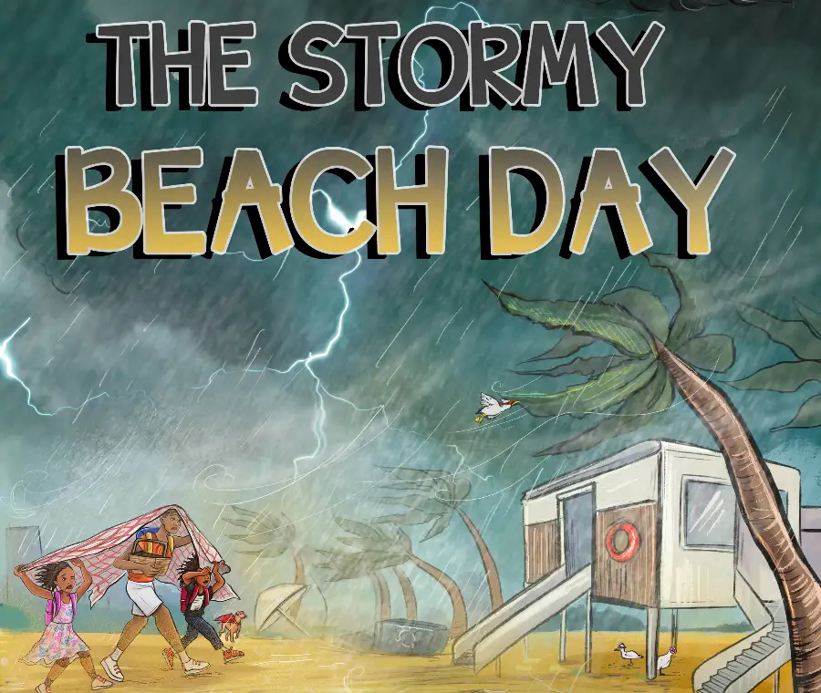 Main Image Supporting the Content of The Stormy Beach Day